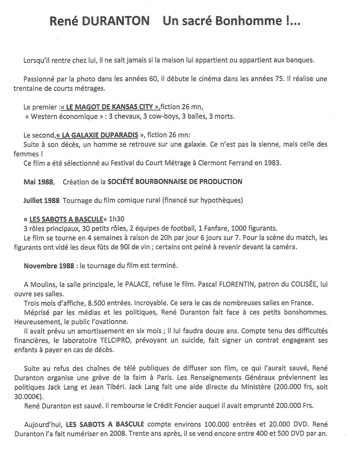 Ren� Duranton, un sacr� bonhomme !